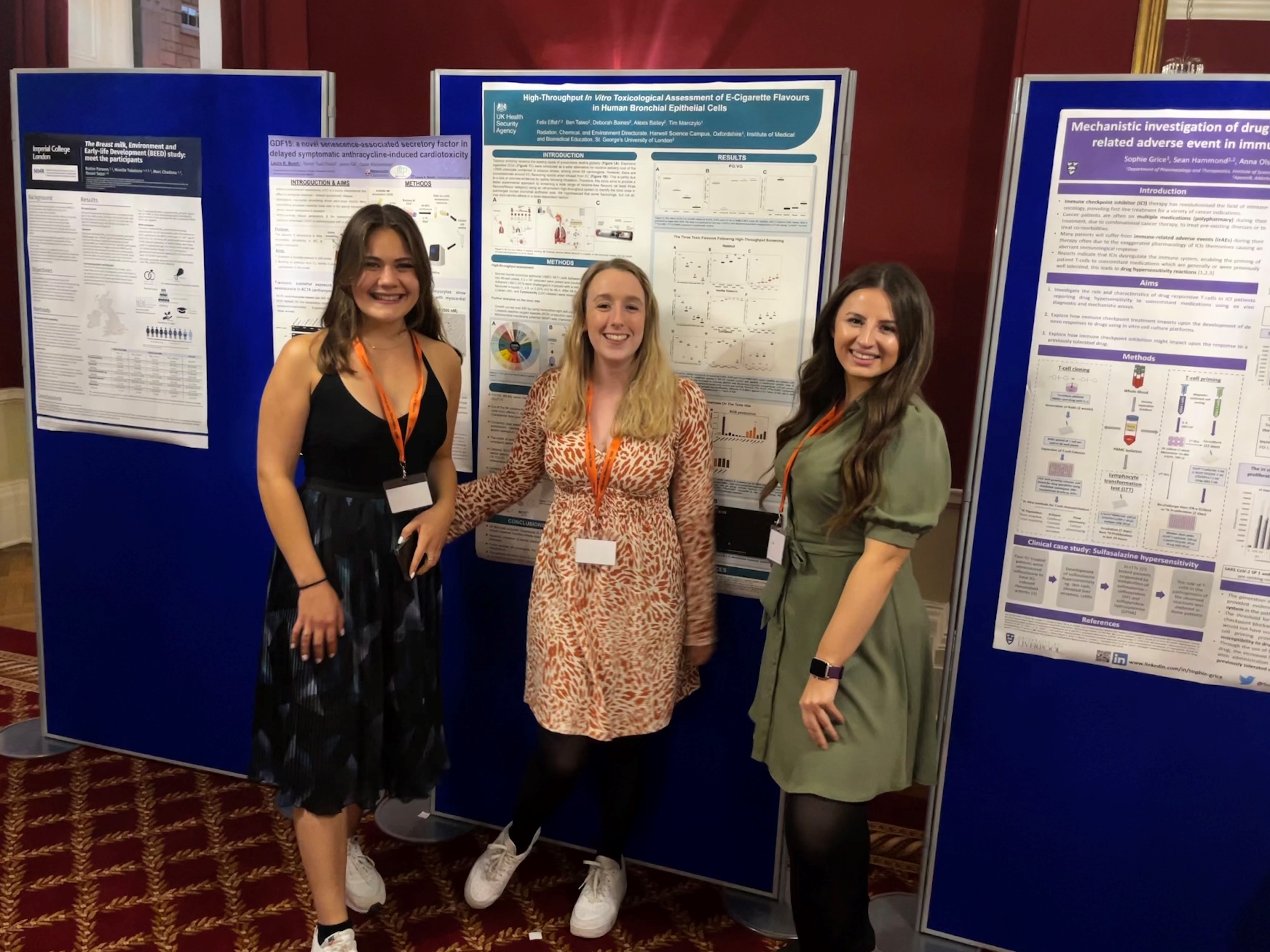 Students presenting posters at ITTP Summer School