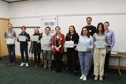 Some of the award winners at our 2025 Science Day