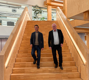 Left side: Peter Holme Jensen, Chief Executive Officer and Co-founder Right side: Steen Dannemann Andersen, Chairman of the Board 
