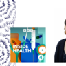 Logo for BBC Inside Health and profile photos of Anne Willis and James Thaventhiran